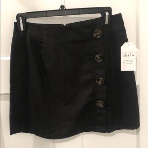 Sadie & Love Black Mini Skirt